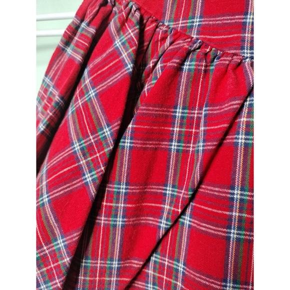 Vintage OshKosh B’Gosh Plaid Tartan Red Dress 12 Months Cotton - Picture 3 of 7